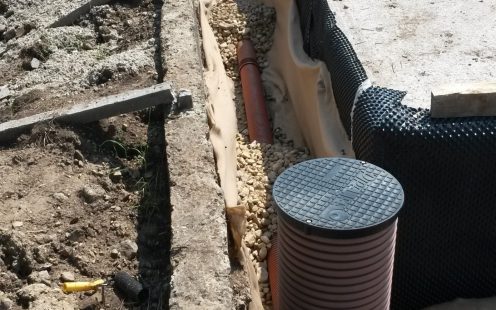 Drainage installation